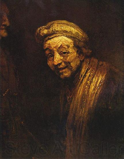 Rembrandt Peale Selbstportrat mit Malstock Spain oil painting art